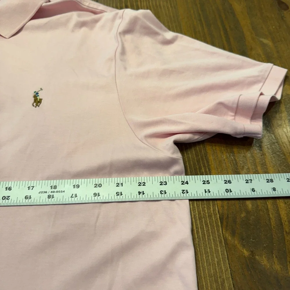 Polo‎ Ralph Lauren Shirt Men XLTall Flesh Pony Pima Soft Touch Polo Pink